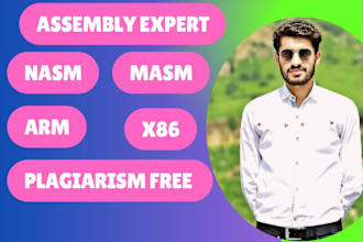 help in assembly language, masm, mips, arm, nasm, x86 projects