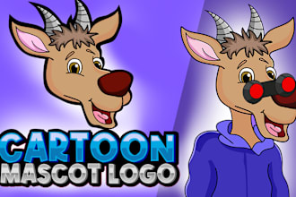 design cartoon mascot logo character