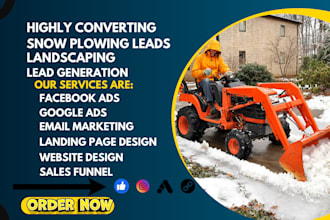 generate snow removal leads snowplow driveway removal roof cleaning landscaping
