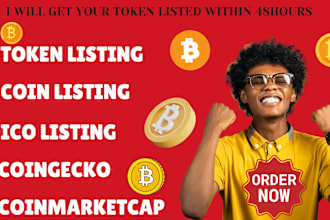 do token listing ico listing coin listing coinmarketcap coingecko lbank uniswap