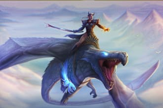 draw your fantasy art scene