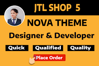 your jtl shop 5 nova child theme designer and developer