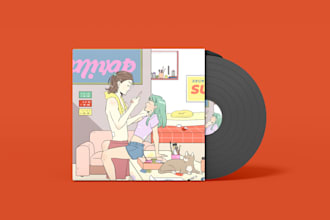 make illustration for thumbnail or cover music