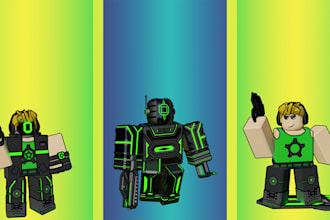 create low poly roblox 3d models
