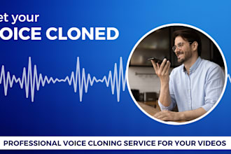 do professional voice cloning service in studio quality