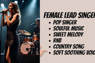 sing female lead, compose custom songs , female singer, theme songs any genre