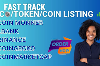 fast coin listing, token listing,ico listing memecoin on coingecko,coinmarketcap