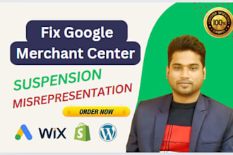 fix google merchant center misrepresentation and suspension with claim website