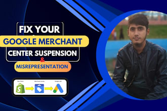 setup and optimize google merchant center and fix gmc misrepresentation issue