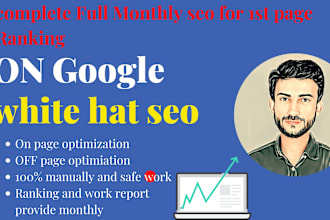 manage monthly onpage and technical seo for website maximum boost