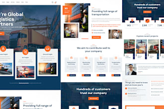 create logistics website, trucking, dispatch, cargo website