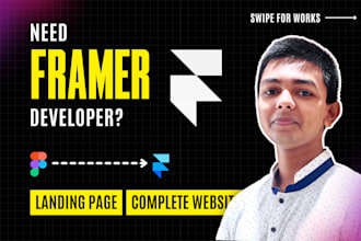do framer website design, figma to framer as framer developer