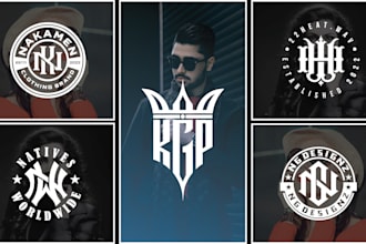 do minimalist initial letters monogram and urban streetwear clothing brand logo
