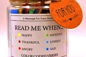 make quranic verse jar for comfort and emotional support