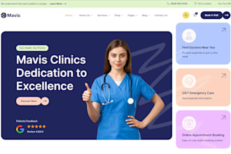 design medicare website, health website, or doctors website with maximum output