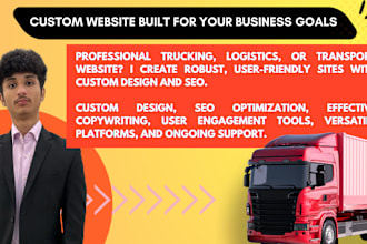 build trucking, cargo, logistics, transport website