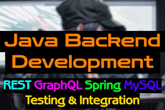 develop backend and apis in java