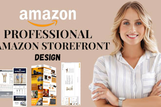 create your amazon brand store, ebc content, shop front and storefront design