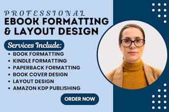 do KDP paperback, kindle, childrens book formatting adobe indesign ebook design