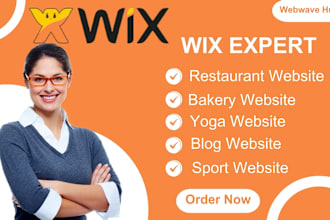 wix bakery website wix restaurant website wix blog  site wix yoga wix website