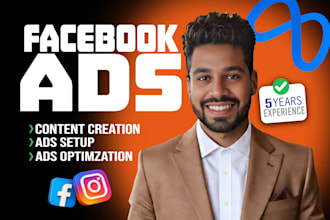 be your facebook ads and instagram meta ads marketing campaign manager expert