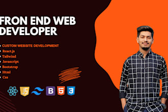 be your front end web developer using reactjs, js, figma to html, figma to react