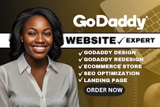 godaddy website design, develop godaddy website redesign godaddy