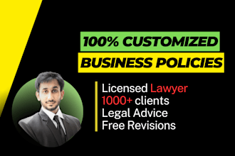 prepare custom business policies for your company, employees
