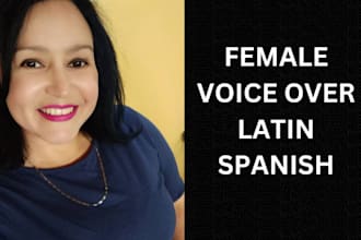female voice off spanish latin american accent