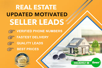 provide a quality real estate cash buyers active data list with skip tracing