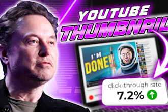 design eye catching, clickbait youtube thumbnail