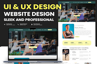 do custom website design and marketplace UI UX design