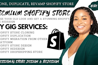 revamp or clone shopify fashion website shopify dropshipping store webador store