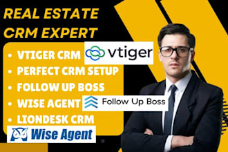 setup vtiger real estate perfect crm follow up boss wise agent workflow liondesk