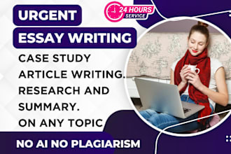 do urgent essay writing as an essay writer