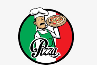 design high quality pizza logo with satisfaction guaranteed