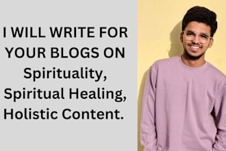 write blogs on spiritual healing