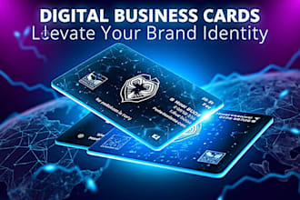 design digital business card, visiting card for your brand identity
