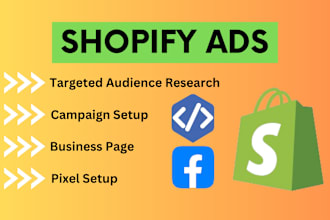 setup and manage shopify facebook ads campaign