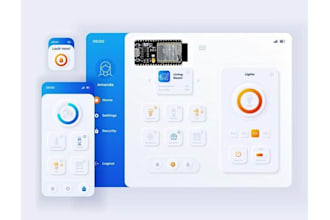 develop custom android and ios flutter app using  wifi ble firebase