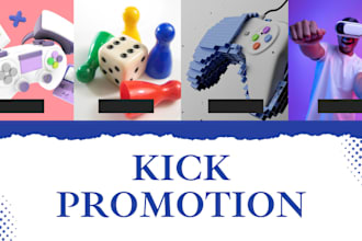 promote your kick game channel for more organic views and followers