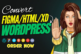 convert figma to wordpress PSD to wordpress xd to wordpress figma to elementor