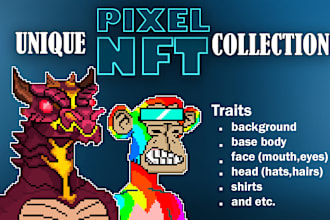create a pixel art nft collection for you