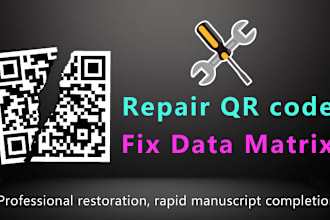 fix repair any qr code data matrix and barcode