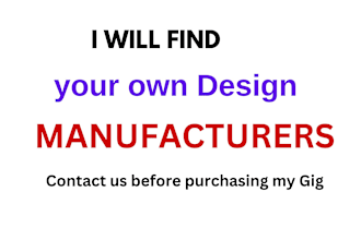 find suppliers, manufacturers for your own design in USA, UK and europe