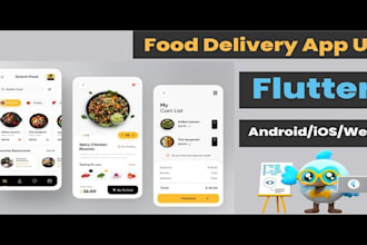 develop food delivery app, restaurant app, taxi booking app uber app
