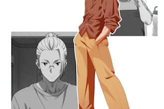 do custom anime fanart and character illustration