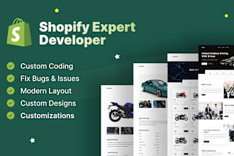 do shopify custom coding, bug fix and custom theme development