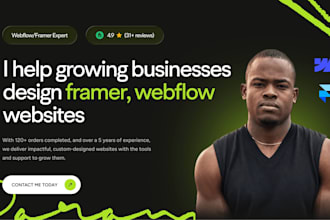 design high quality framer website, framer template edit