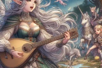 draw your d and d character art and character illustration
